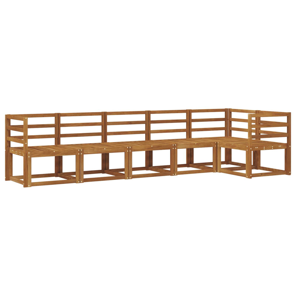 Ensemble de canapés d'extérieur 6 pcs naturel