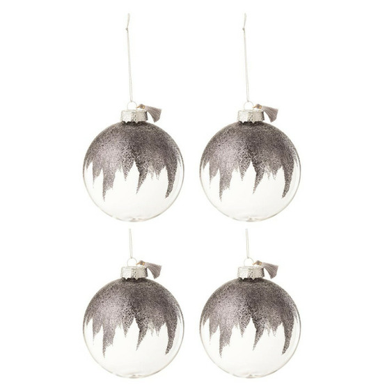 Lot de 4 boules de noël