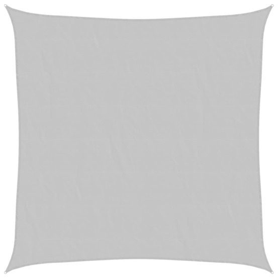 Voile d'ombrage gris clair 3x3 m 100% polyester oxford