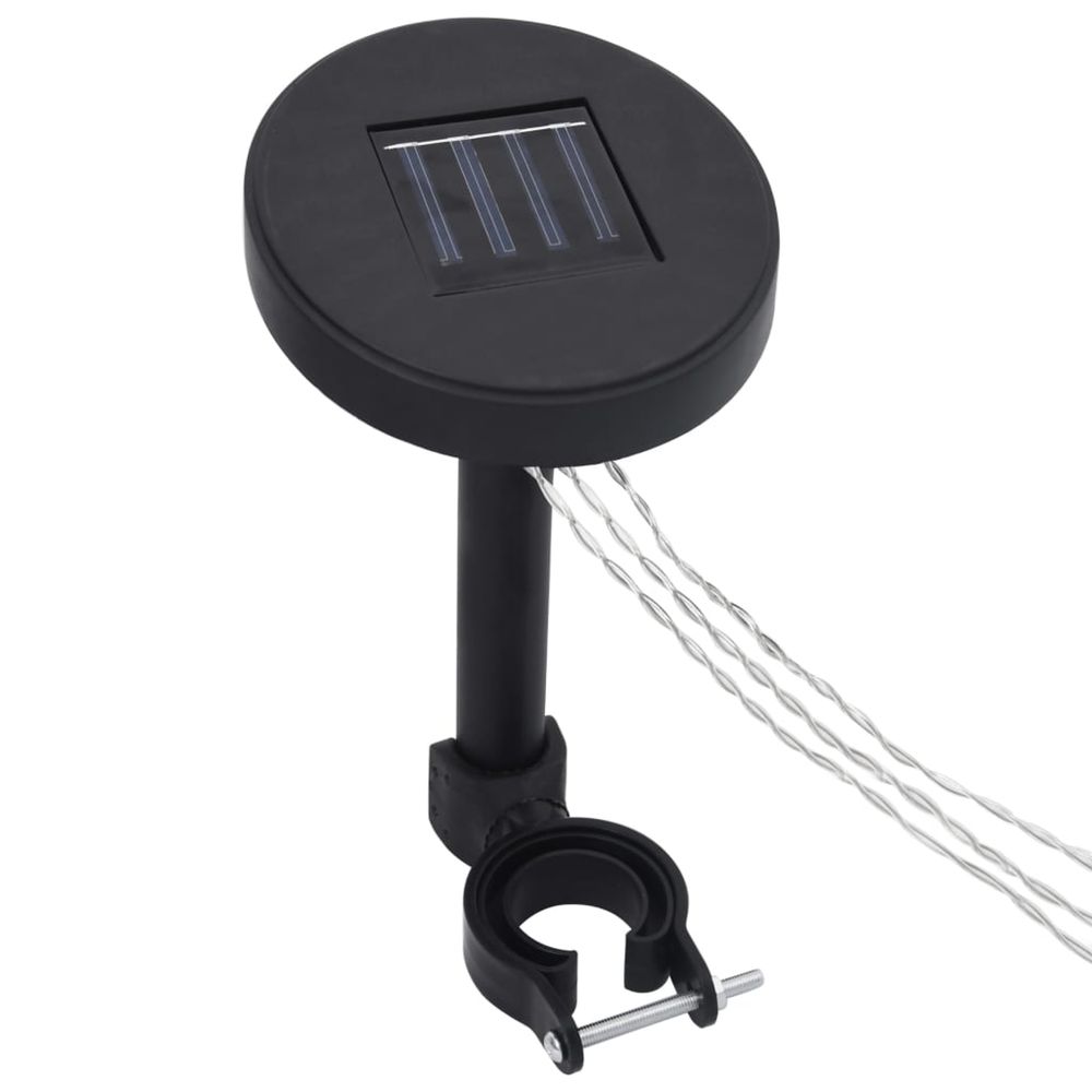 Guirlande lumineuse à led avec panneau solaire pour belvédère