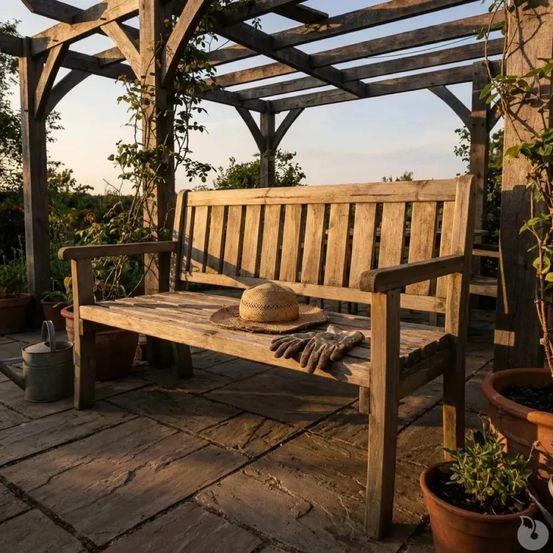Banc de jardin en bois autoclave 150 cm