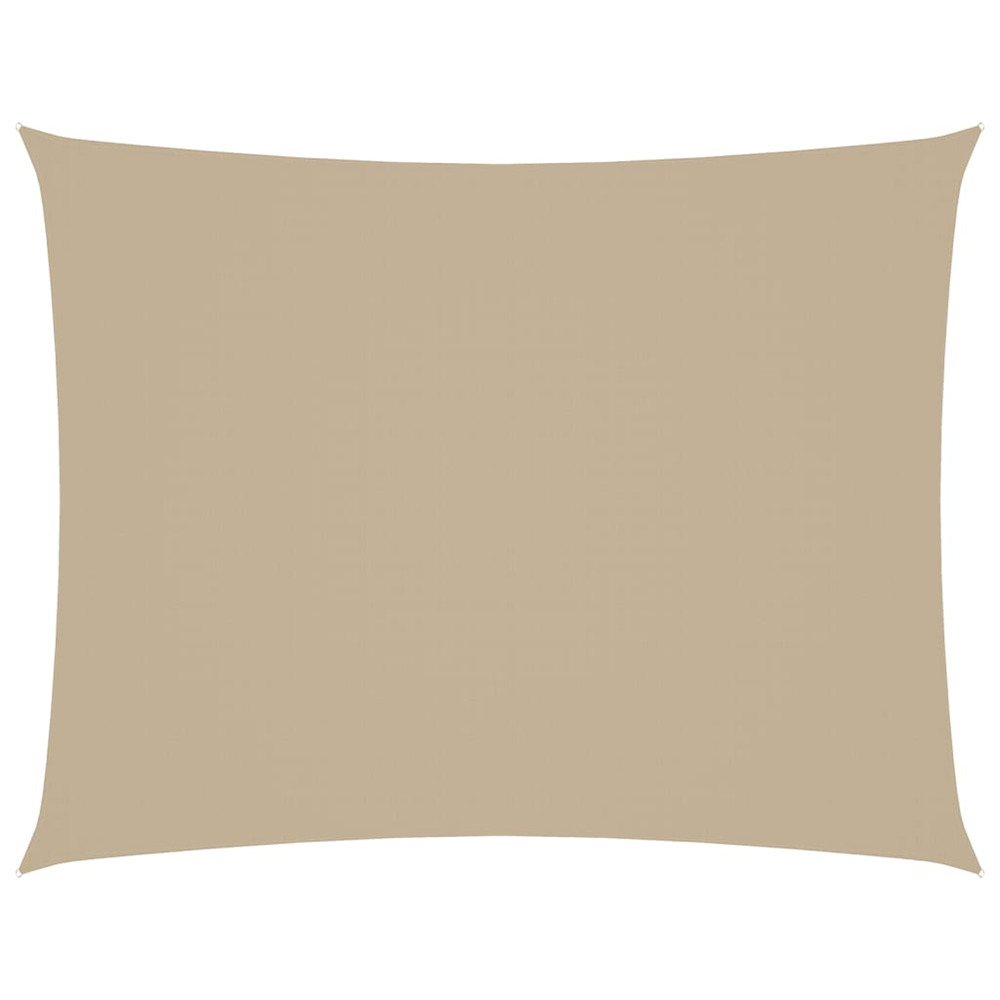 Voile de parasol tissu oxford rectangulaire 2,5x4 m beige