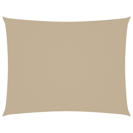 Voile de parasol tissu oxford rectangulaire 2,5x4 m beige