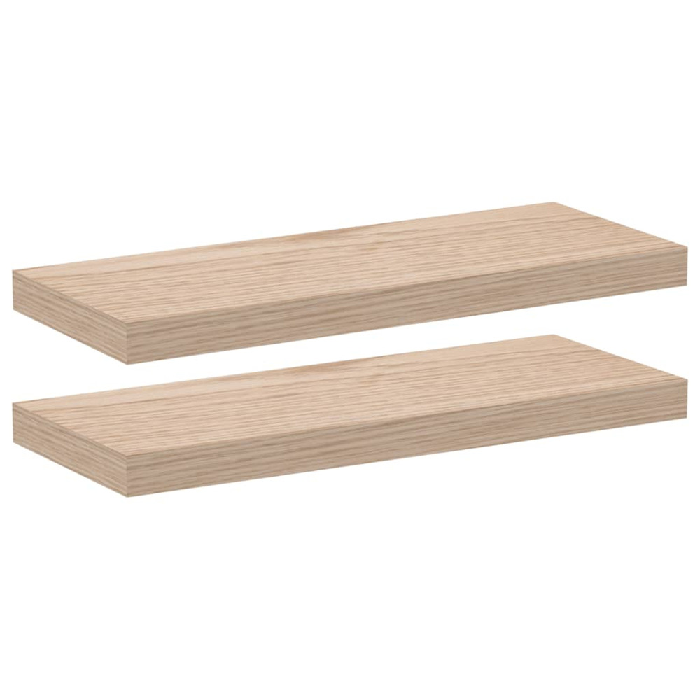 Étagères flottantes 2 pcs 60x23,5x4 cm bois d'ingénierie