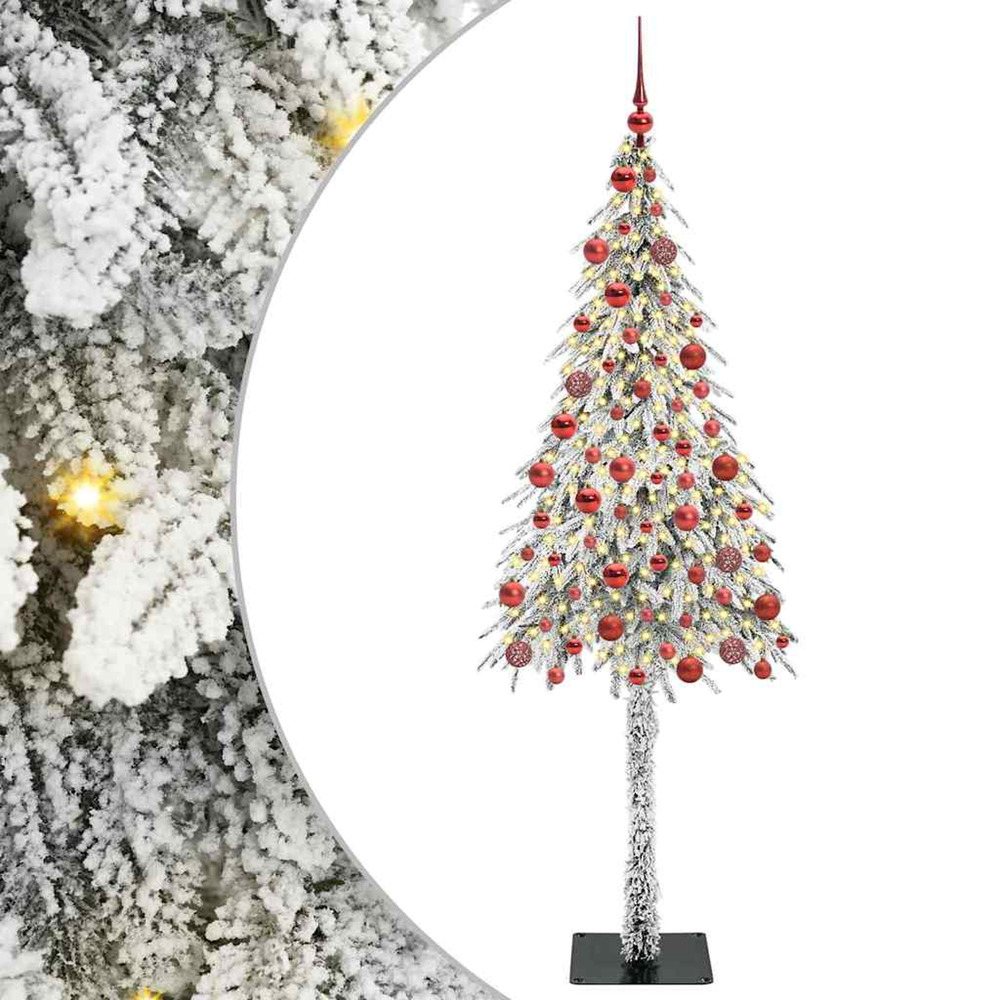 Sapin de noël avec 300 led blanc 180 cm pe et acier