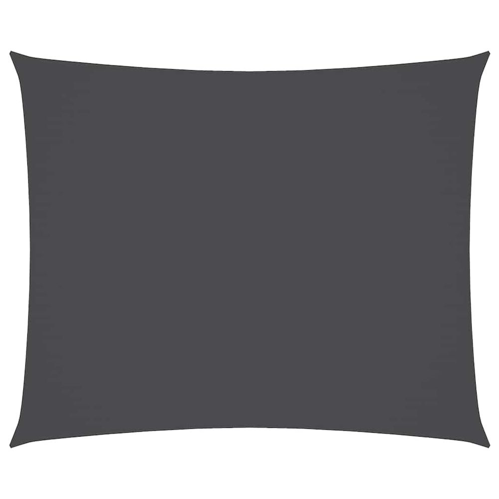 Voile de parasol tissu oxford rectangulaire 4x5 m anthracite