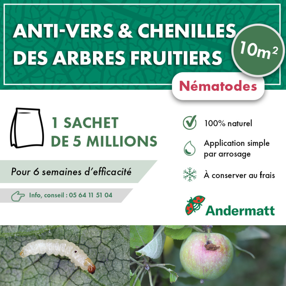 Nématodes pour arbres fruitiers 5m
