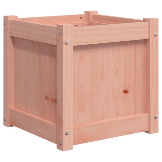 Jardinière bac lit surélevé plantes fleurs terrasse jardin 40 x 40 x 40 cm bois massif douglas marron