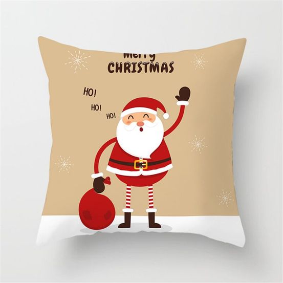 Housse de coussin de noël - ho ho ho