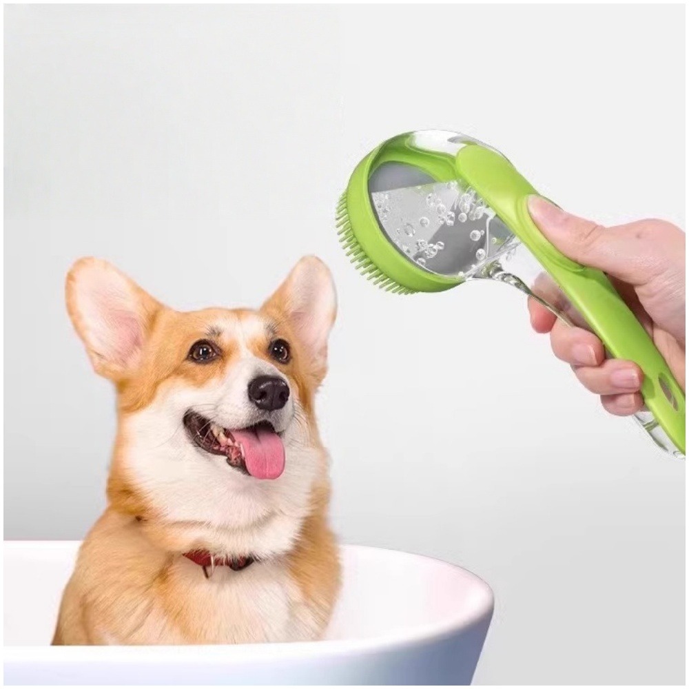 Brosse de toilettage efficace pour chien et chat vert pratique
