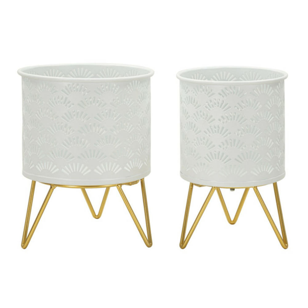 Lot de 2 cache-pots design 