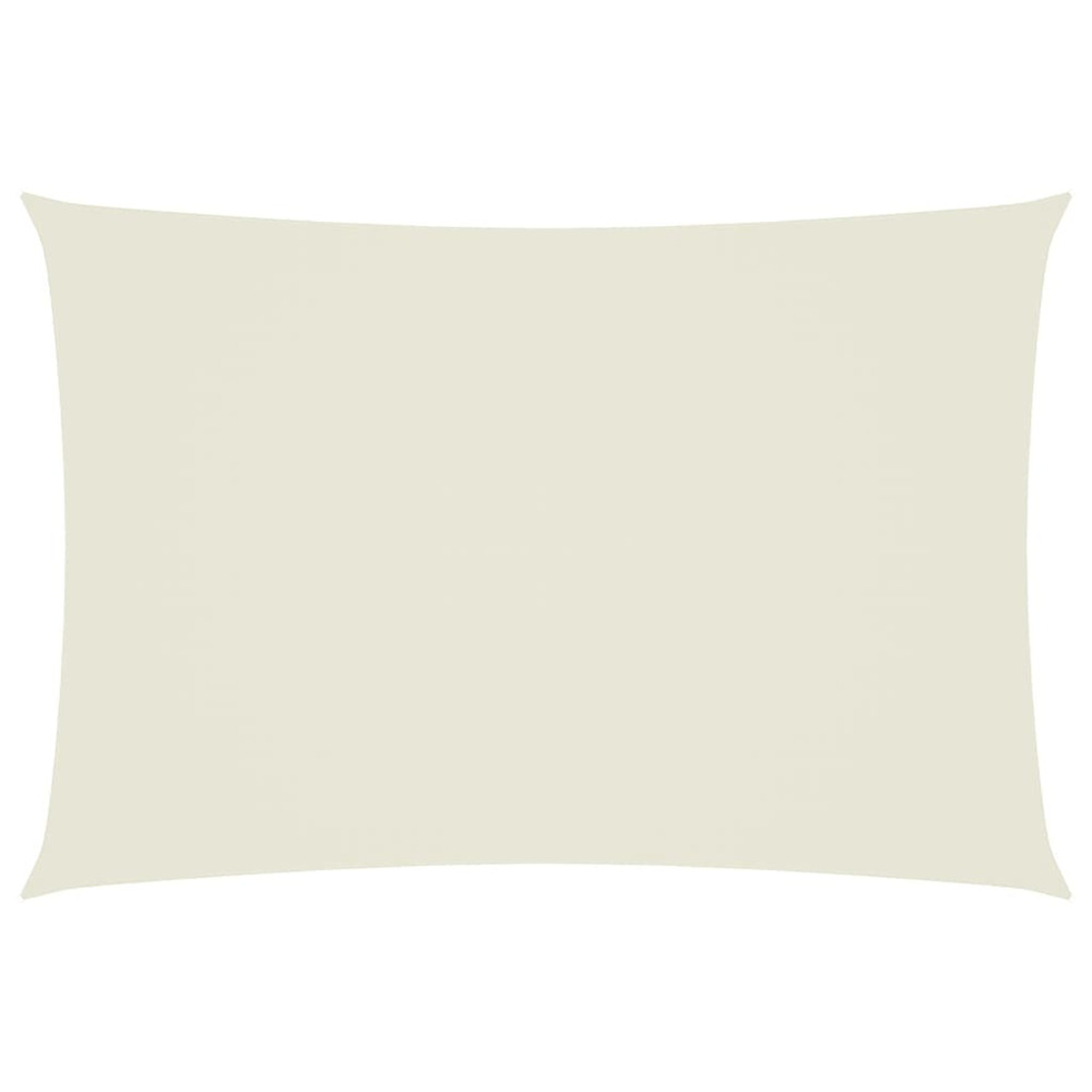 Voile de parasol tissu oxford rectangulaire 2,5x4,5 m crème
