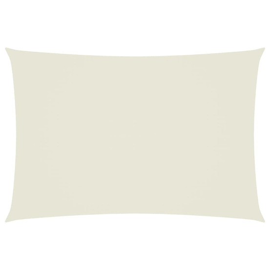 Voile de parasol tissu oxford rectangulaire 2,5x4,5 m crème