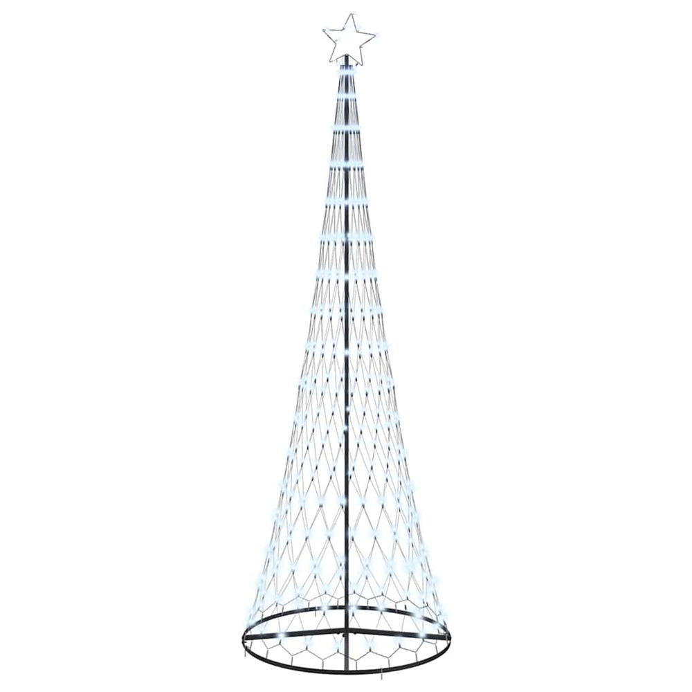 Arbre de noël led blanc froid 100,5 x 100,5 x 302,5 cm métal