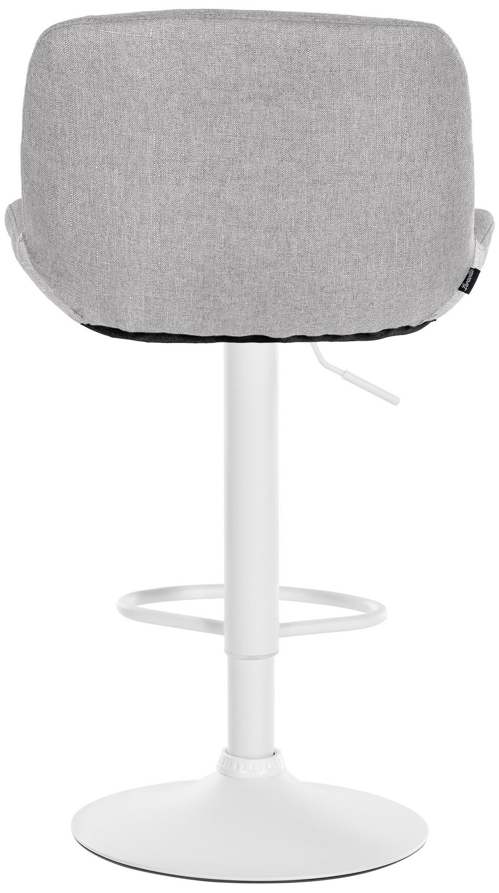 Lot de 2 tabourets de bar solon tissu blanc