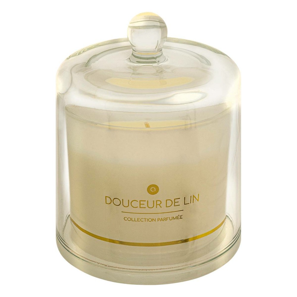 Bougie parfumée ilae 240g cloche verre lin
