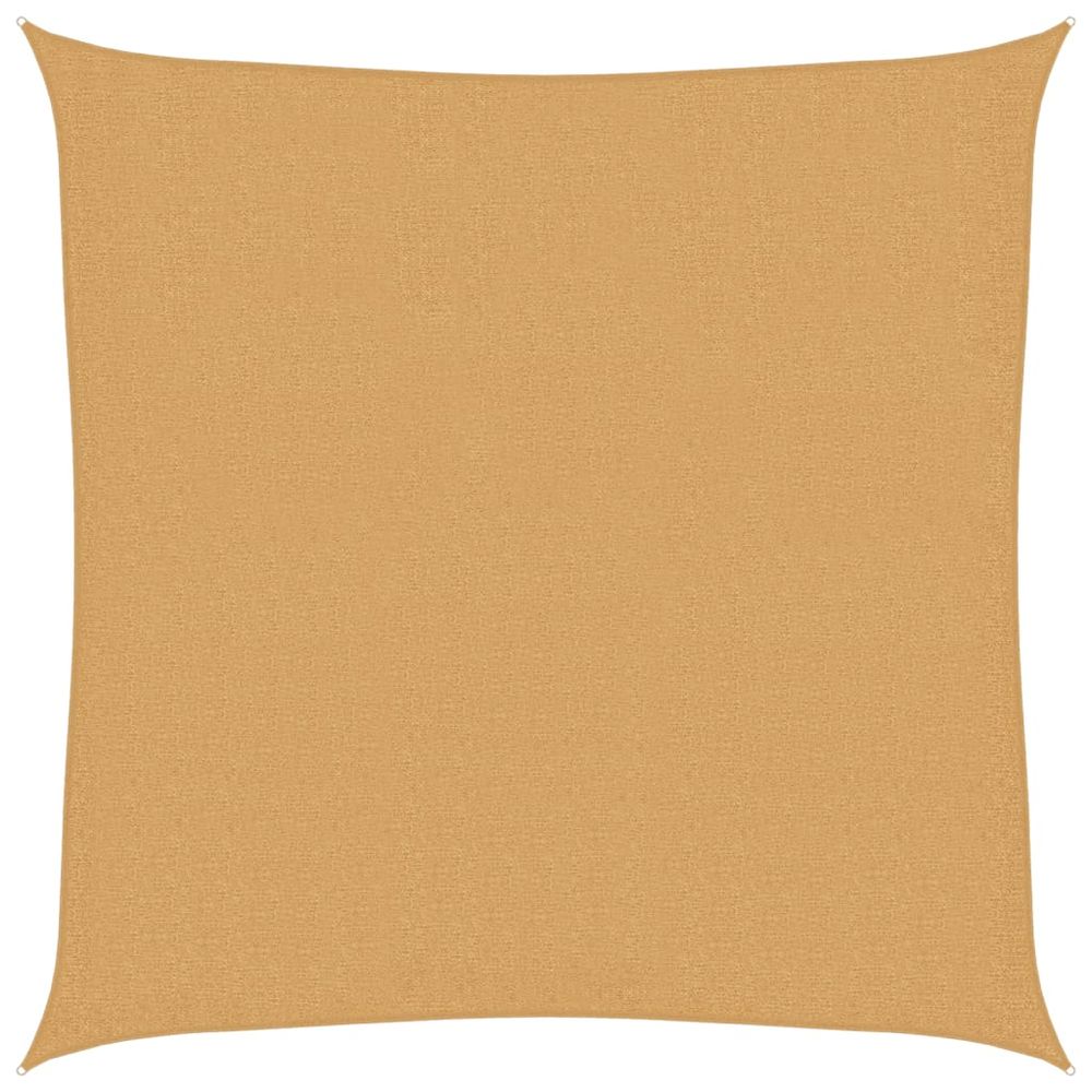 Voile d'ombrage 160 g/m² carré sable 3x3 m pehd