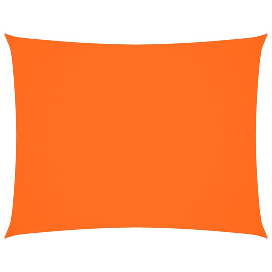 Voile de parasol tissu oxford rectangulaire 4x6 m orange