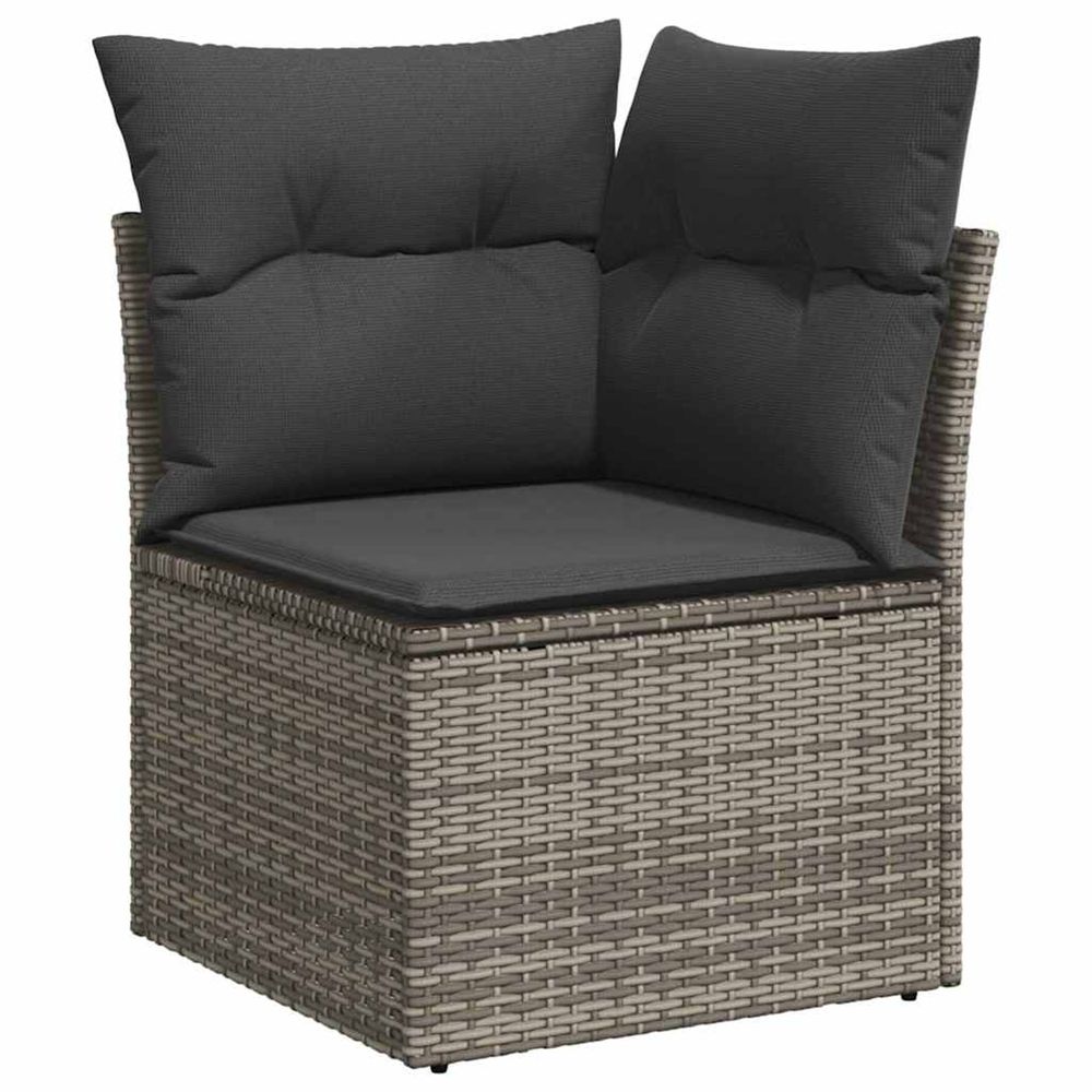 Ensemble de canapé de jardin 9 pc 8-nombre de places gris