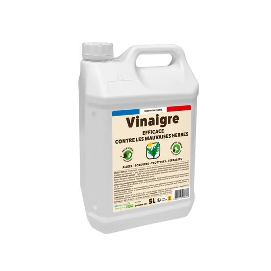 Vinaigre désherbant - prêt a verser - grand format - 5l - efficace contre les mauvaises herbes - substance de bases vinpav5