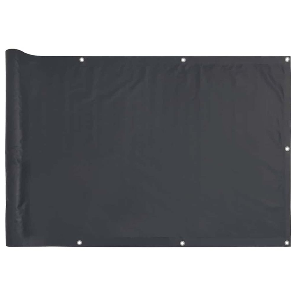 Écran d'intimité de balcon anthracite 500x75 cm pvc