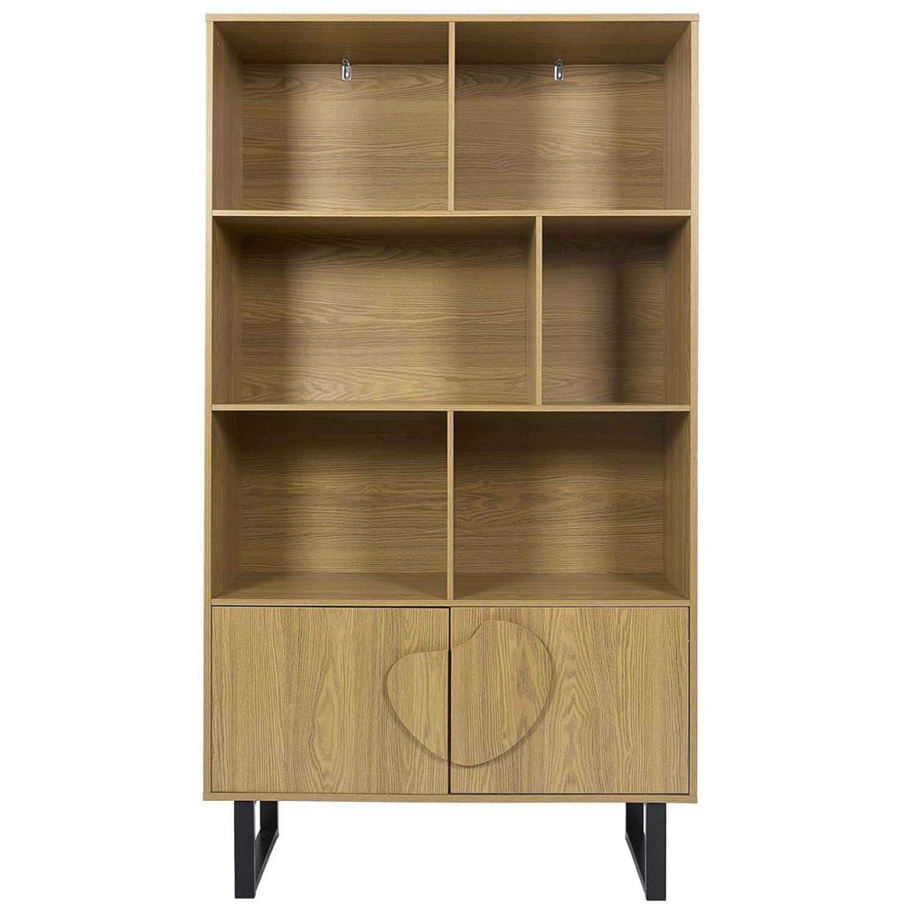 Bibliothèque en mdf et métal calypso