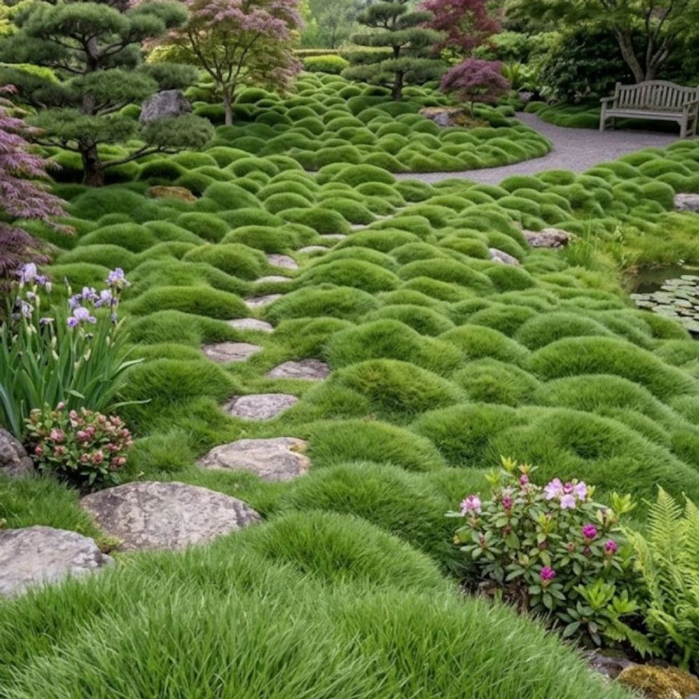 Gazon des mascareignes, zoysia lot de 9 godets