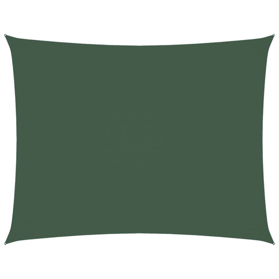 Voile de parasol tissu oxford rectangulaire 2x3,5 m vert foncé