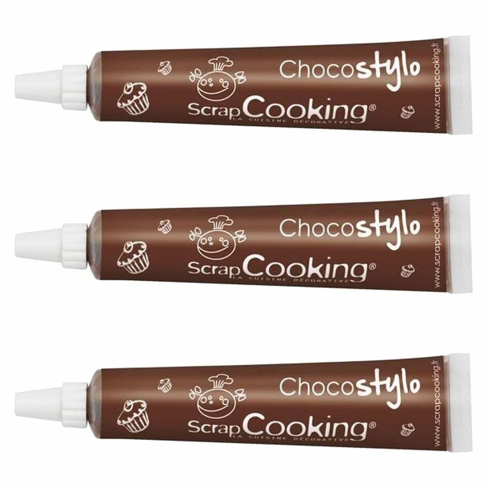 3 stylos chocolat