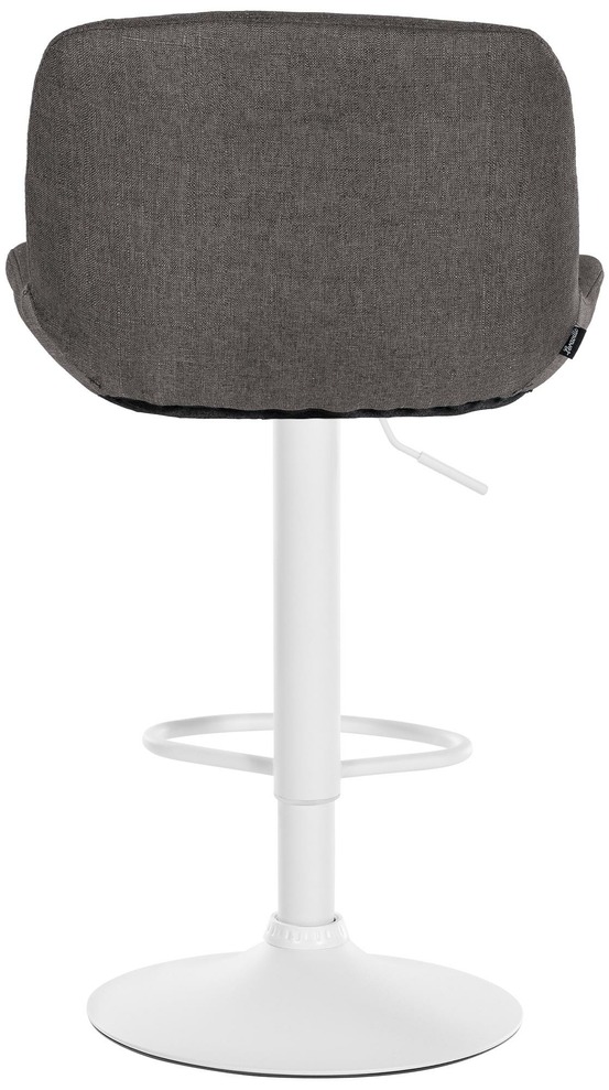 Lot de 2 tabourets de bar solon tissu blanc