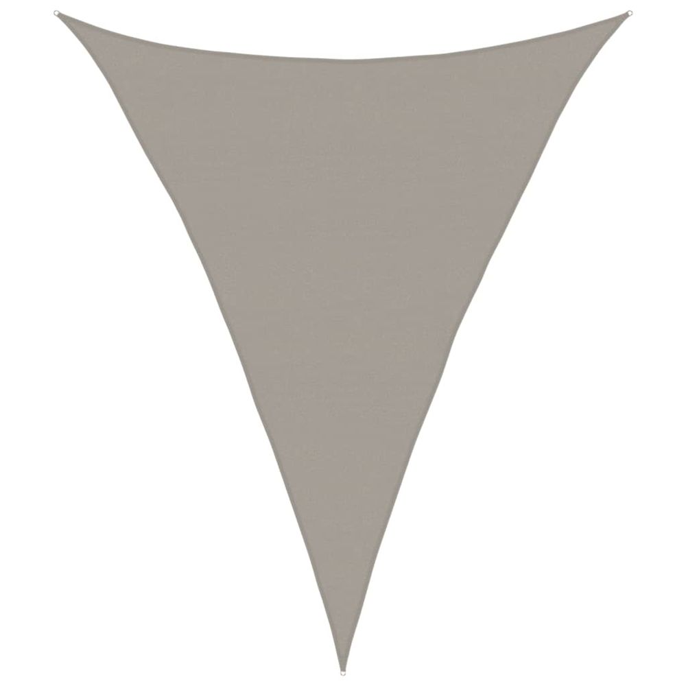 Voile d'ombrage 160 g/m² triangulaire gris clair 5x6x6 m pehd