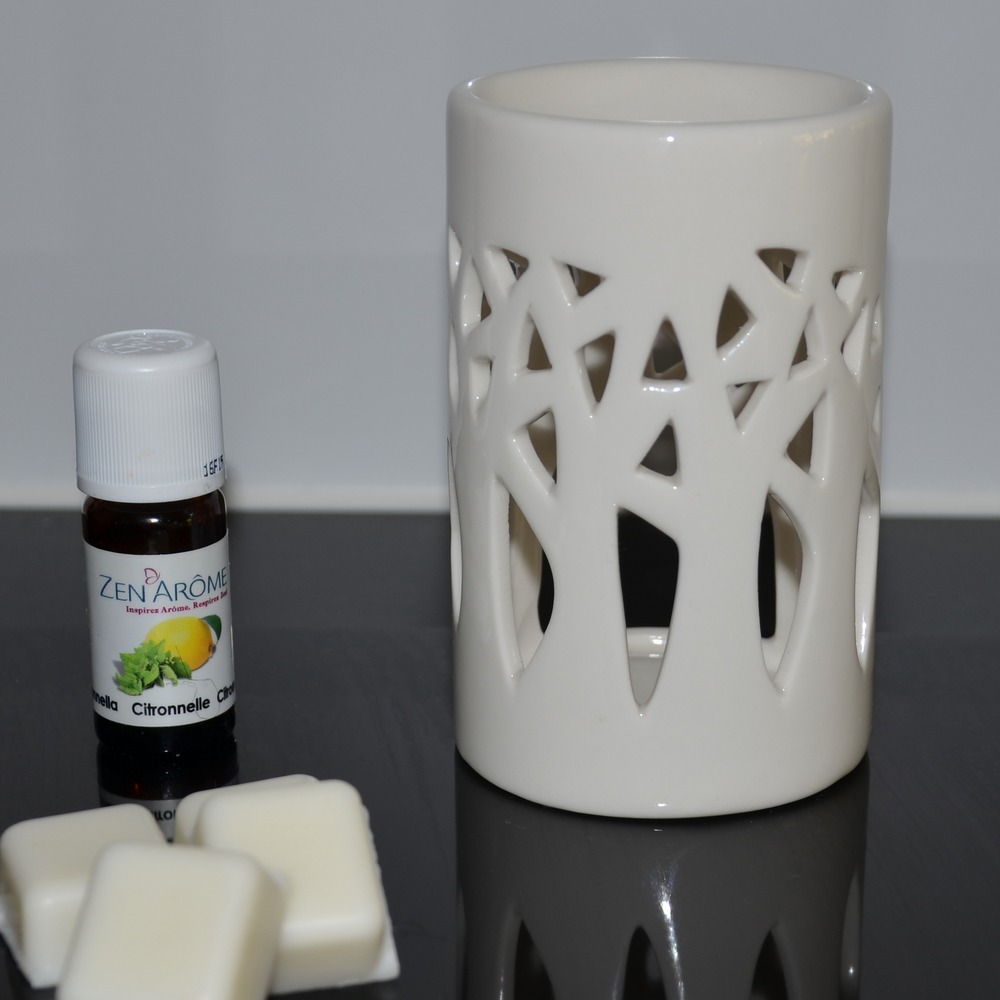 Brûle Parfum en Céramique Forêt Blanc