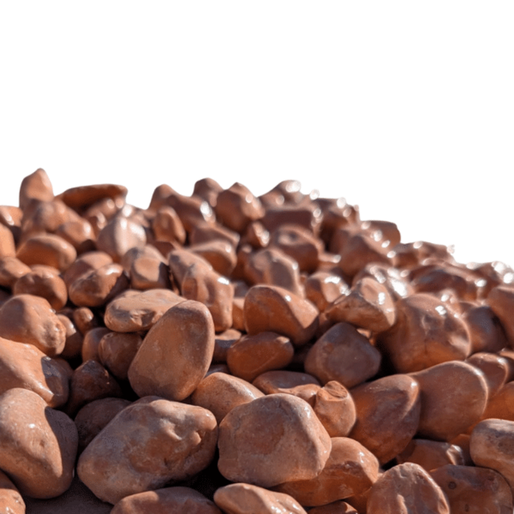 Galet marbre rose 15/25 mm – sac +/- 25 kg