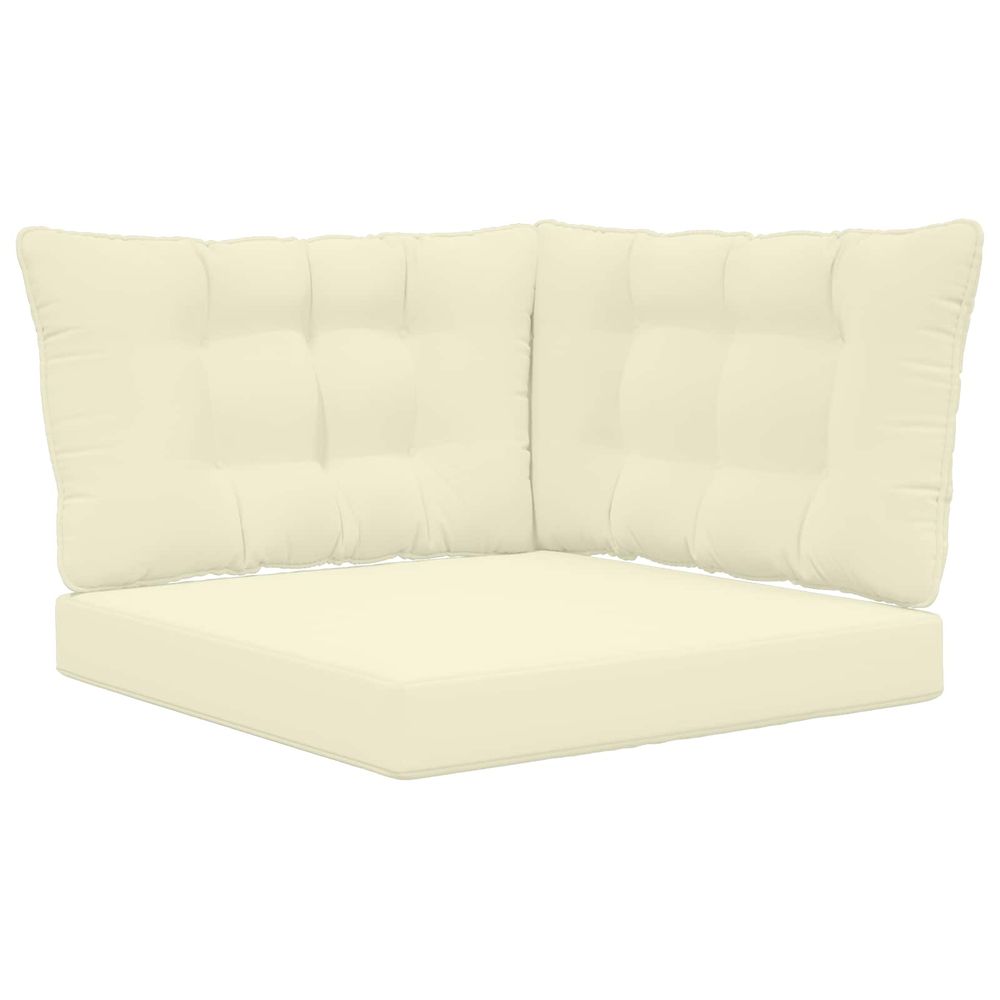 Coussin de canapé d'extérieur polyester crème 68,5 x 68,5 cm