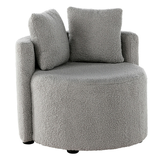 Fauteuil enfant en tissu bouclé