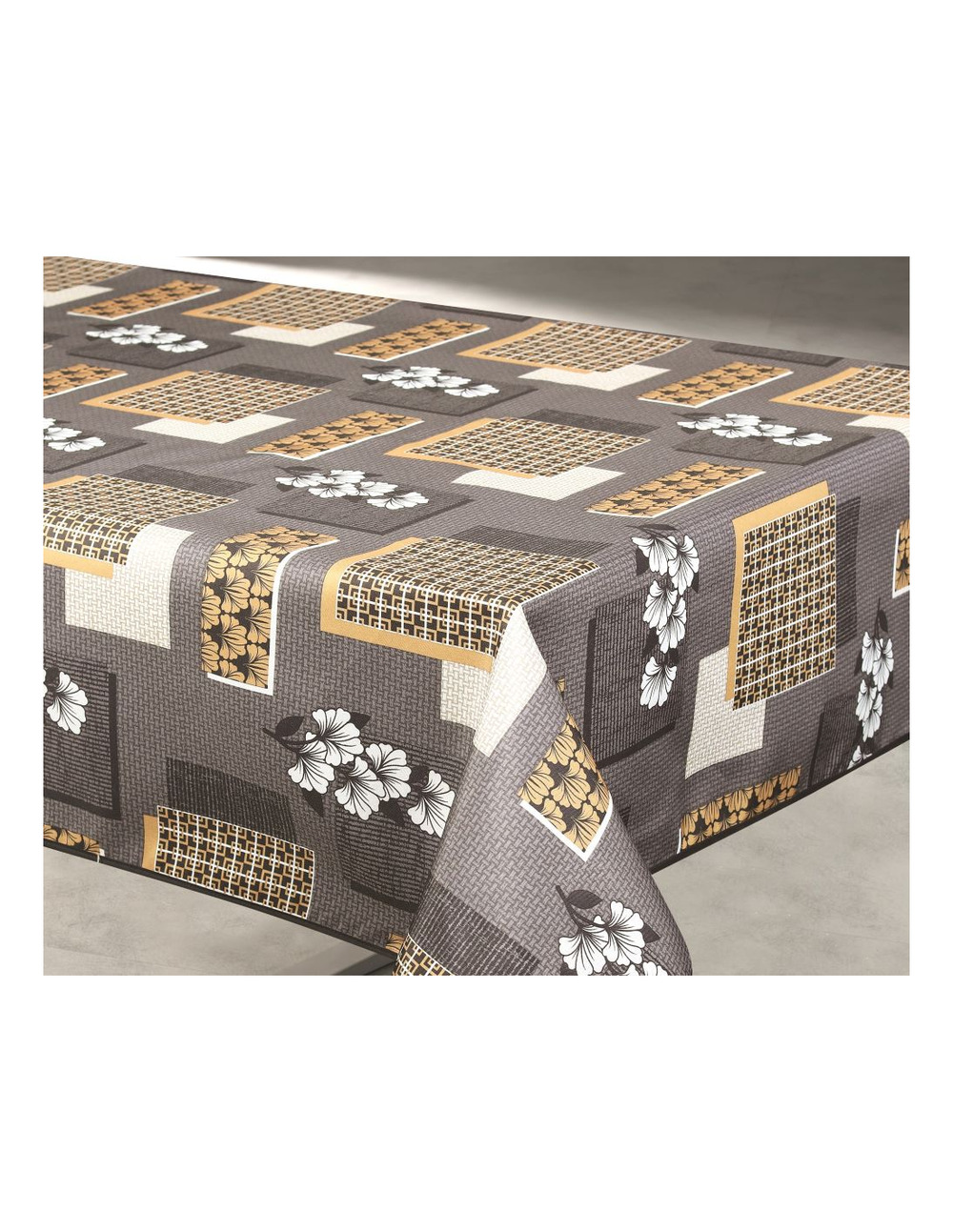 Nappe polyester 140x240cm aurore gris sur cintre - access deco