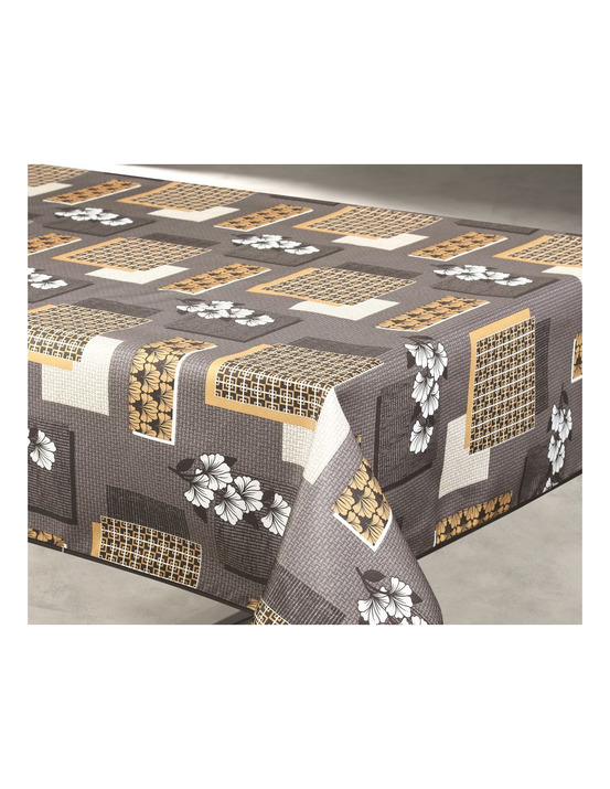 Nappe polyester 140x240cm aurore gris sur cintre - access deco