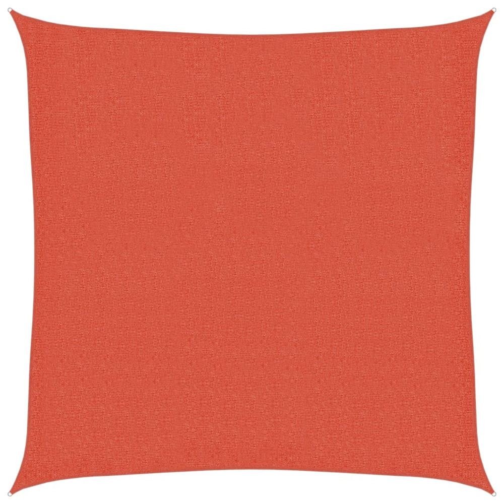 Voile d'ombrage 160 g/m² carré terre cuite 3,6x3,6 m pehd