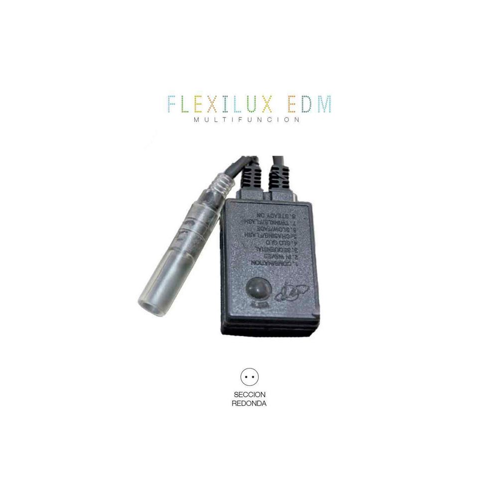 Programmeur flexilux 2v 20m contrôle lumineux programmable int/ext - edm
