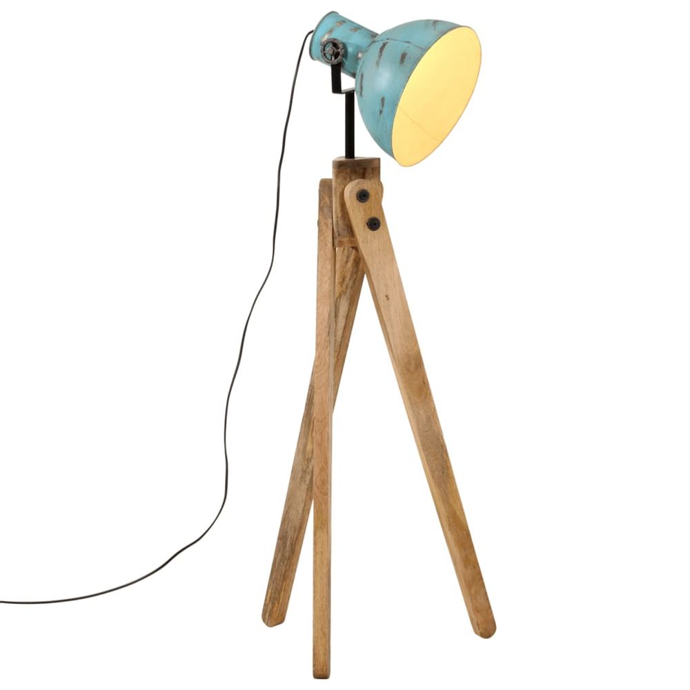 Lampadaire 25 w bleu délavé 45x45x120 cm e27