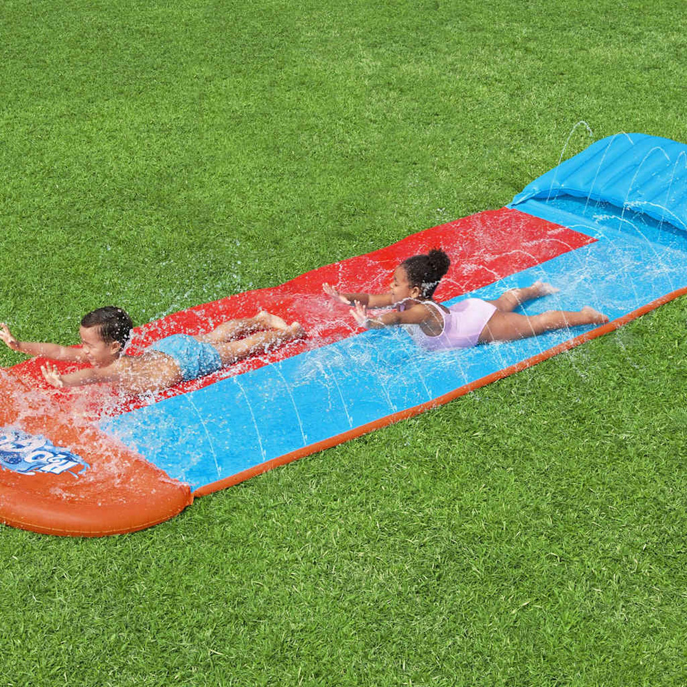 Toboggan aquatique h2ogo tsunami splash ramp toboggan double