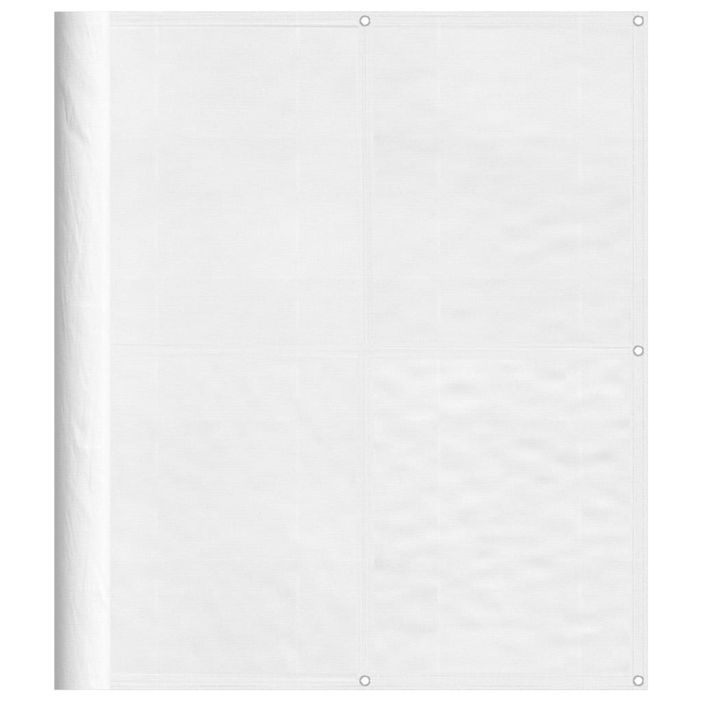 Écran de balcon blanc 120x800 cm 100% polyester oxford