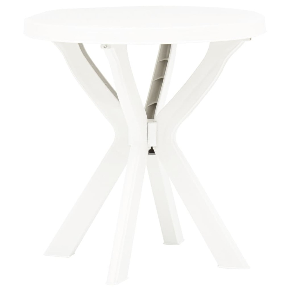 Table de bistro blanc ø70 cm plastique