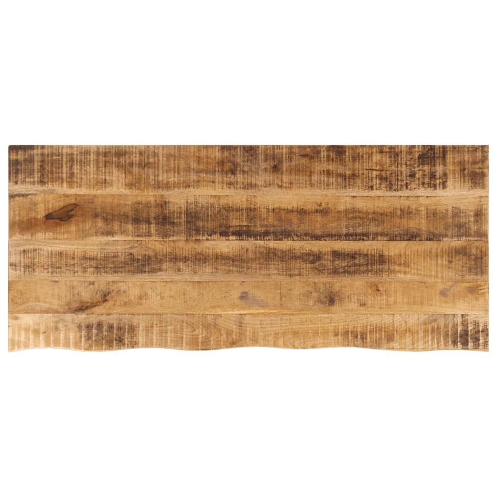 Dessus de table 140x60x2,5cm bord vif bois massif manguier brut