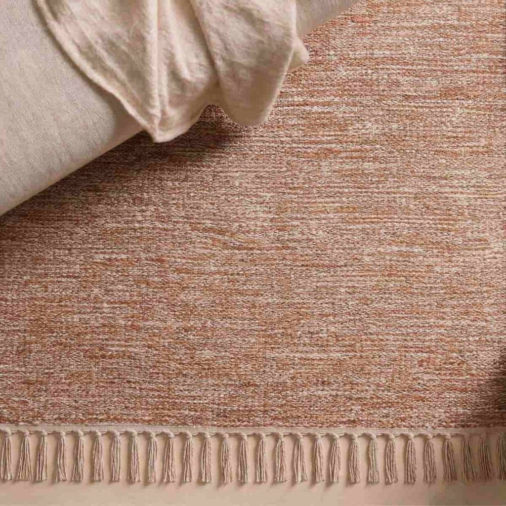 Tapis en coton à franges 60x90cm