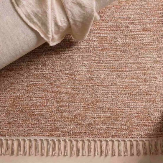 Tapis en coton à franges 60x90cm