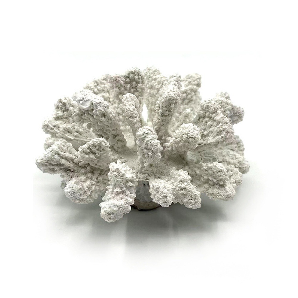 Décoration en corail en résine pour aquariums de mer argent