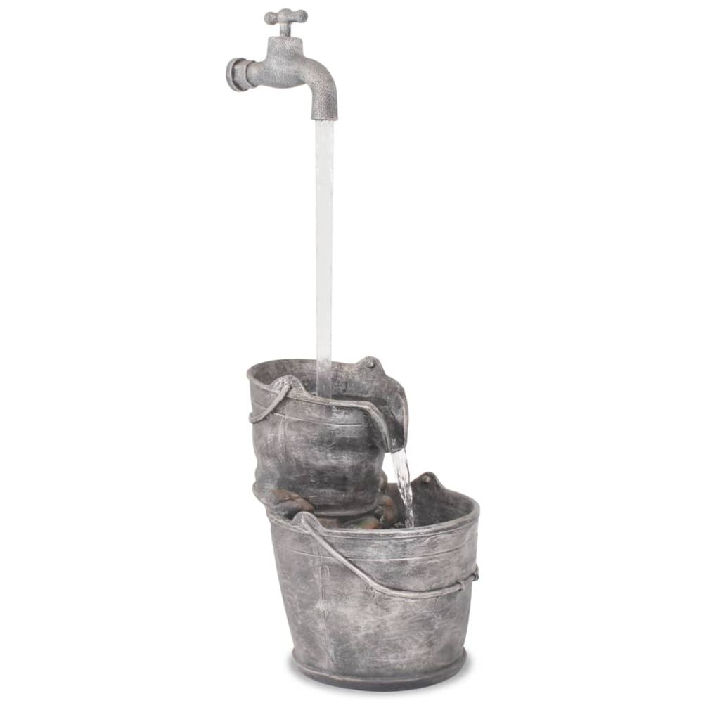 FONTAINE AVEC ROBINET ET SEAUX-(865702)