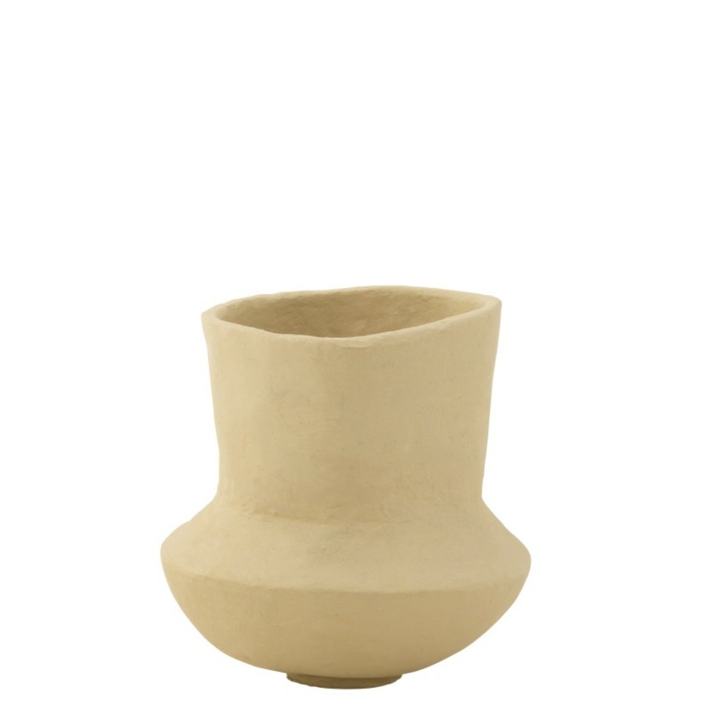 Pot archaique en papier naturel 40x40x45 cm