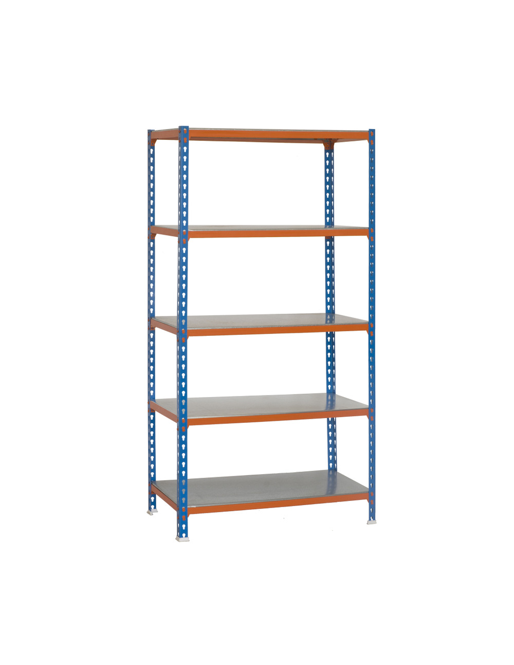 Etagère légère sans vis simonclick superplus 5/500 bleu/orang/galva bleu/orange/galva 2000x1100x500 - simonrack